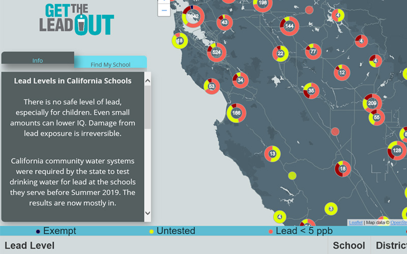 Statewide Interactive Map of Lead in Drinking Water